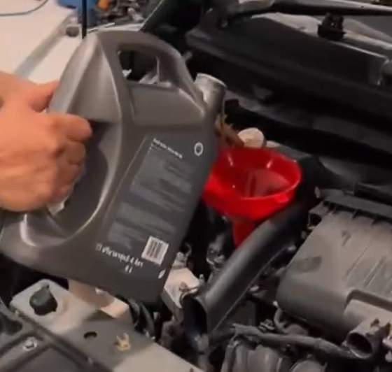 car engine oil change